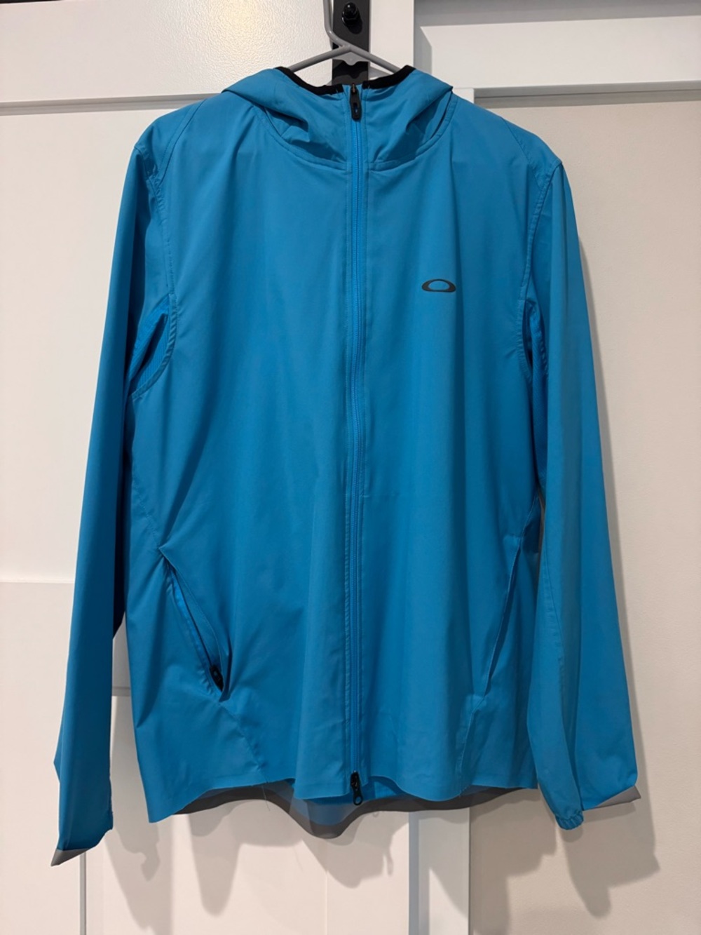 Oakley Teal Blue Hooded Performance Jacket